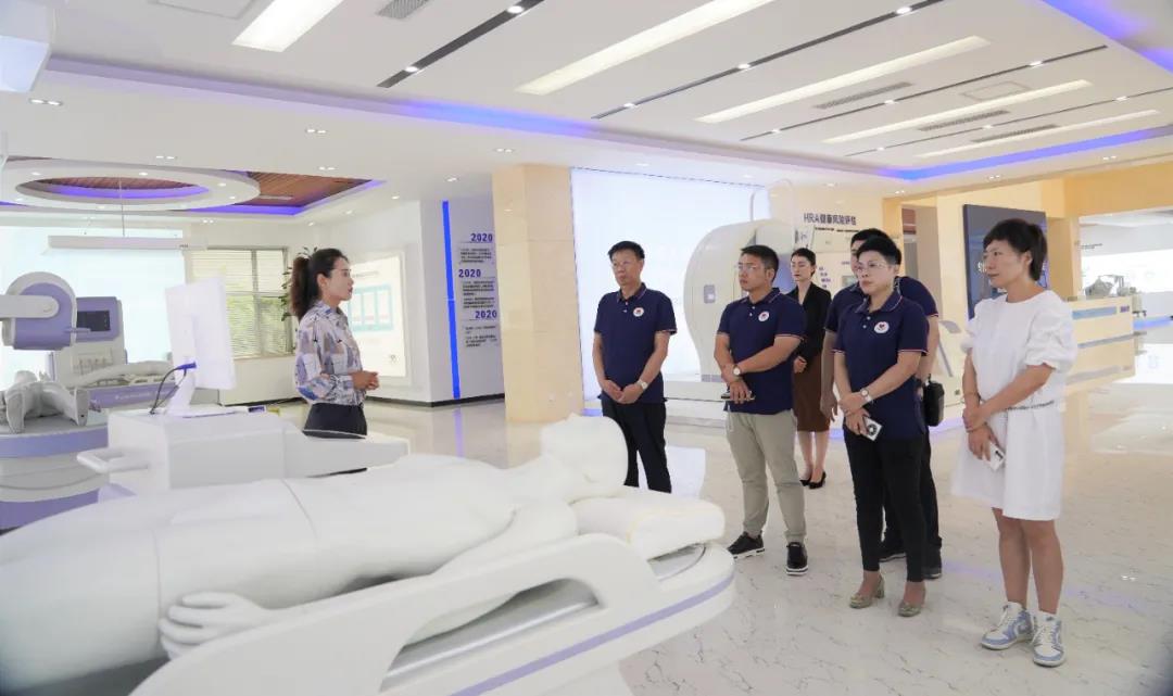 蔡秘书长一行赴秦皇岛市惠斯安普医学系统股份有限公司参观交流